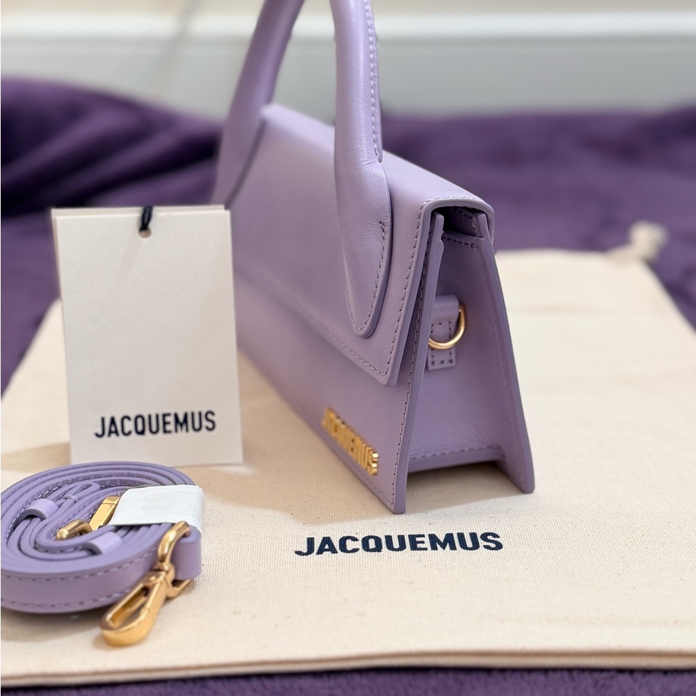 NWT Jacquemus Le Chiquito Long – Lilac Purple Leather - Picture 5 of 12